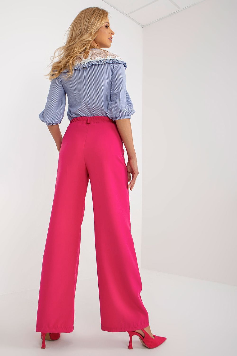 Anibe Lifestyle - Byxor med veck och high-waist