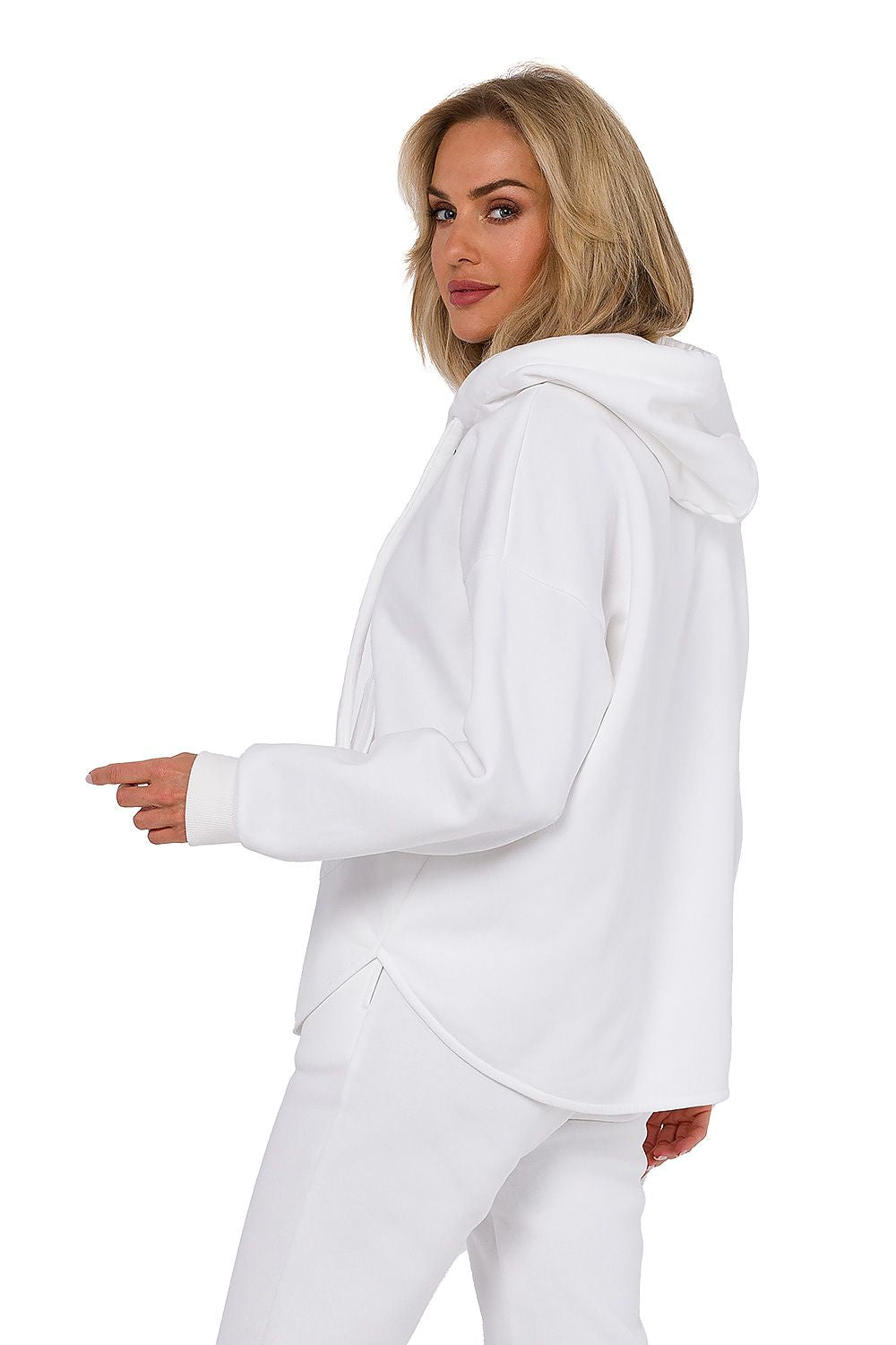 Anibe Lifestyle - Stickad sweatshirtjacka med dragkedja och känguruficka