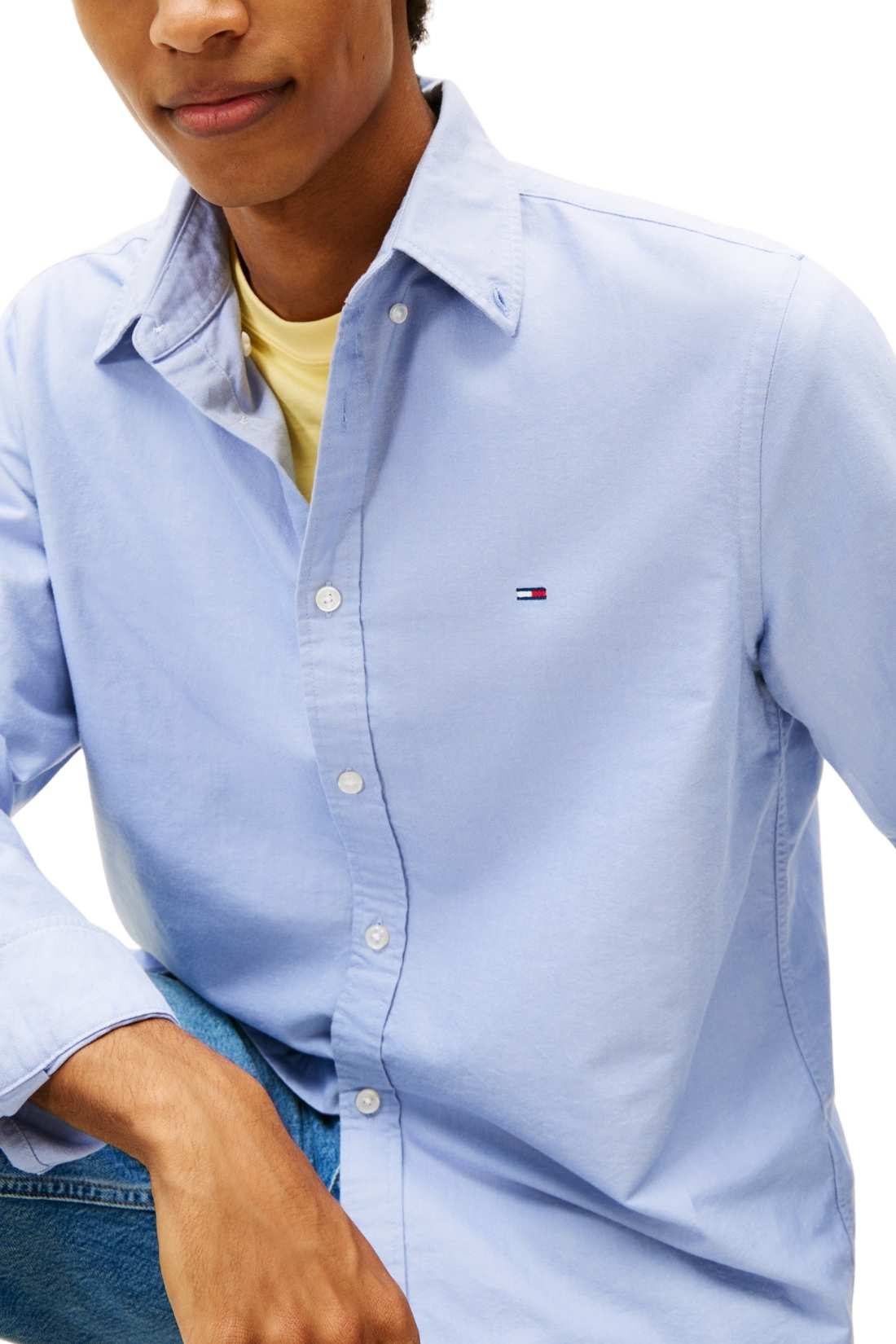 TOMMY JEANS - Men's regular Oxford shirt  - Size XL-3