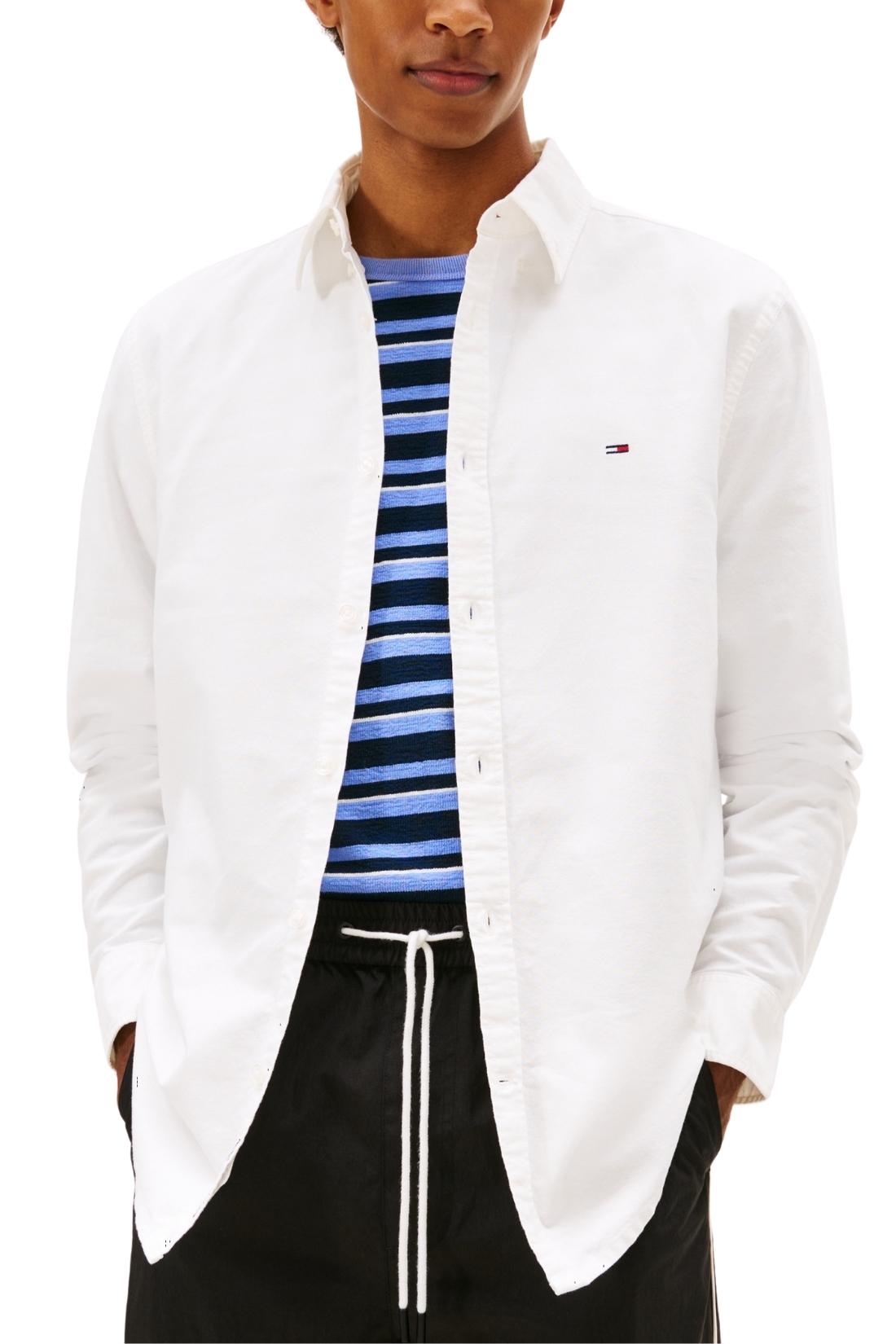 TOMMY JEANS - Men's regular Oxford shirt  - Size XL-4