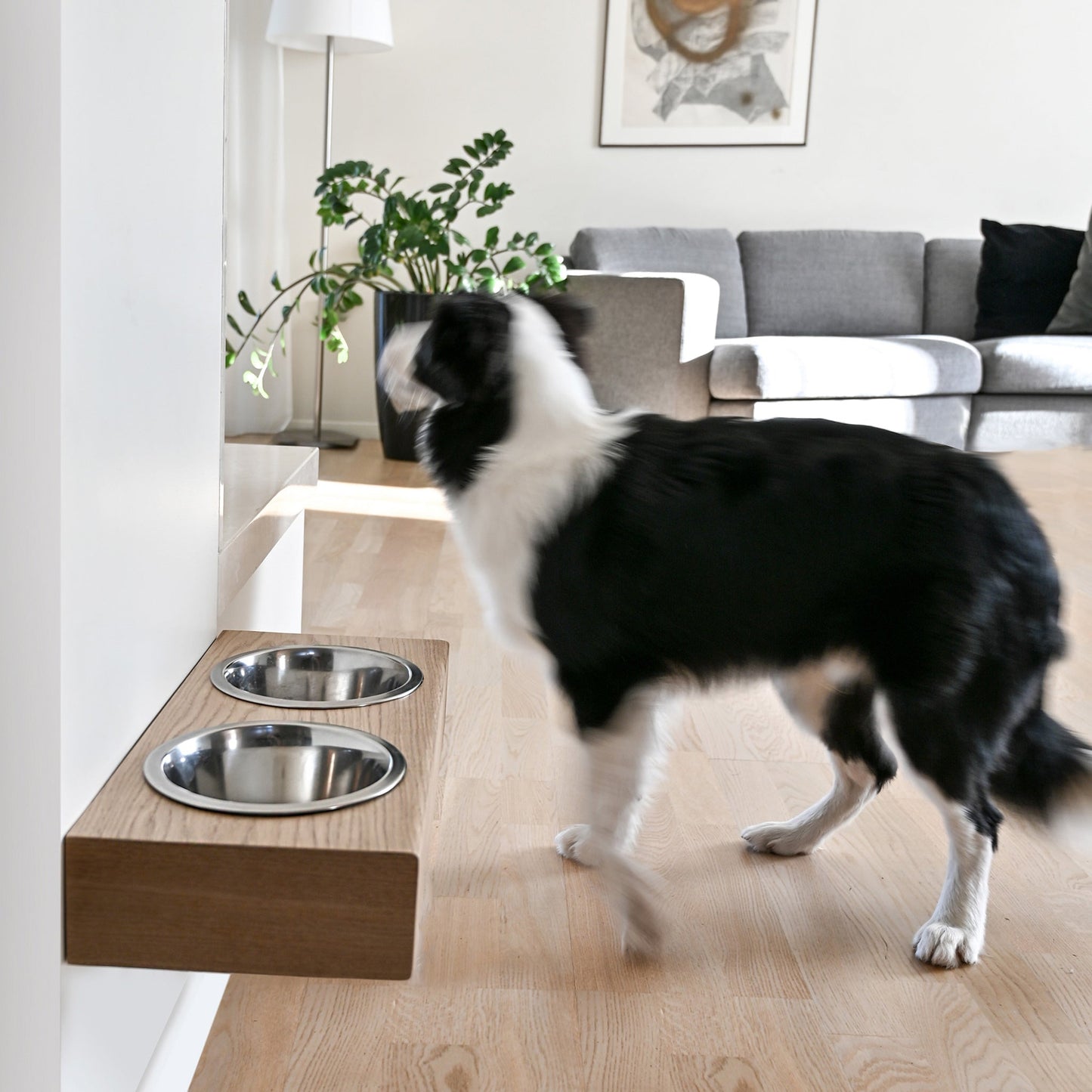 Upphöjd Träställning för Hundskålar och Kattskålar i 3 Storlekar-2