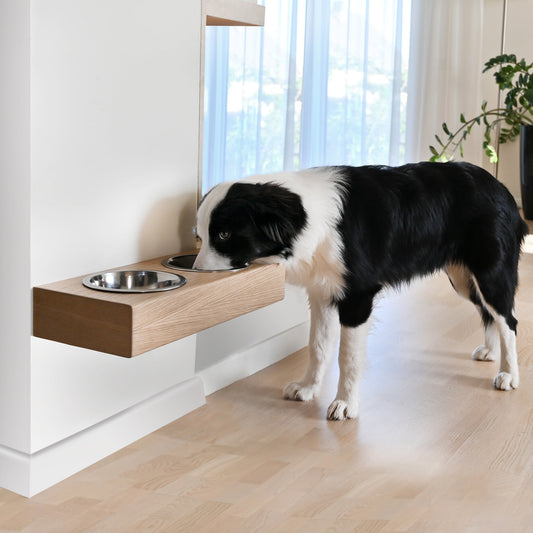 Upphöjd Träställning för Hundskålar och Kattskålar i 3 Storlekar-0