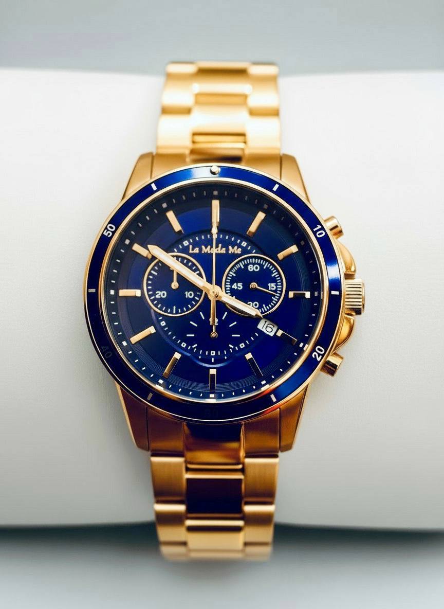 CEO Handshake Blue Watch - Executive Luxury Watch.-0