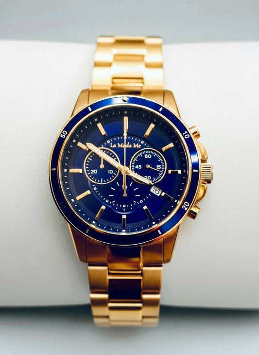 CEO Handshake Blue Watch - Executive Luxury Watch.-0