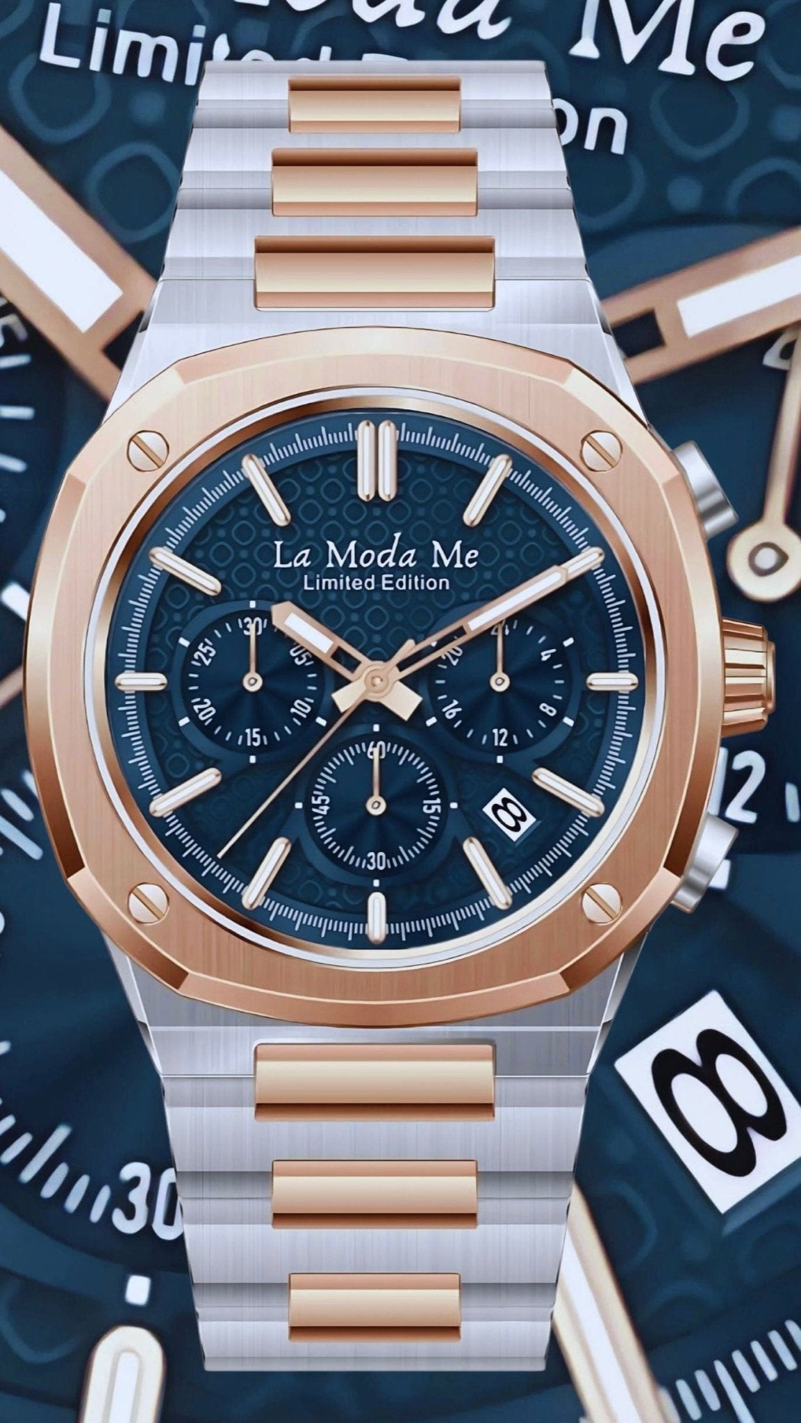 King Harald's Blue Jewel AG6-klocka – Premium lyxklocka-4