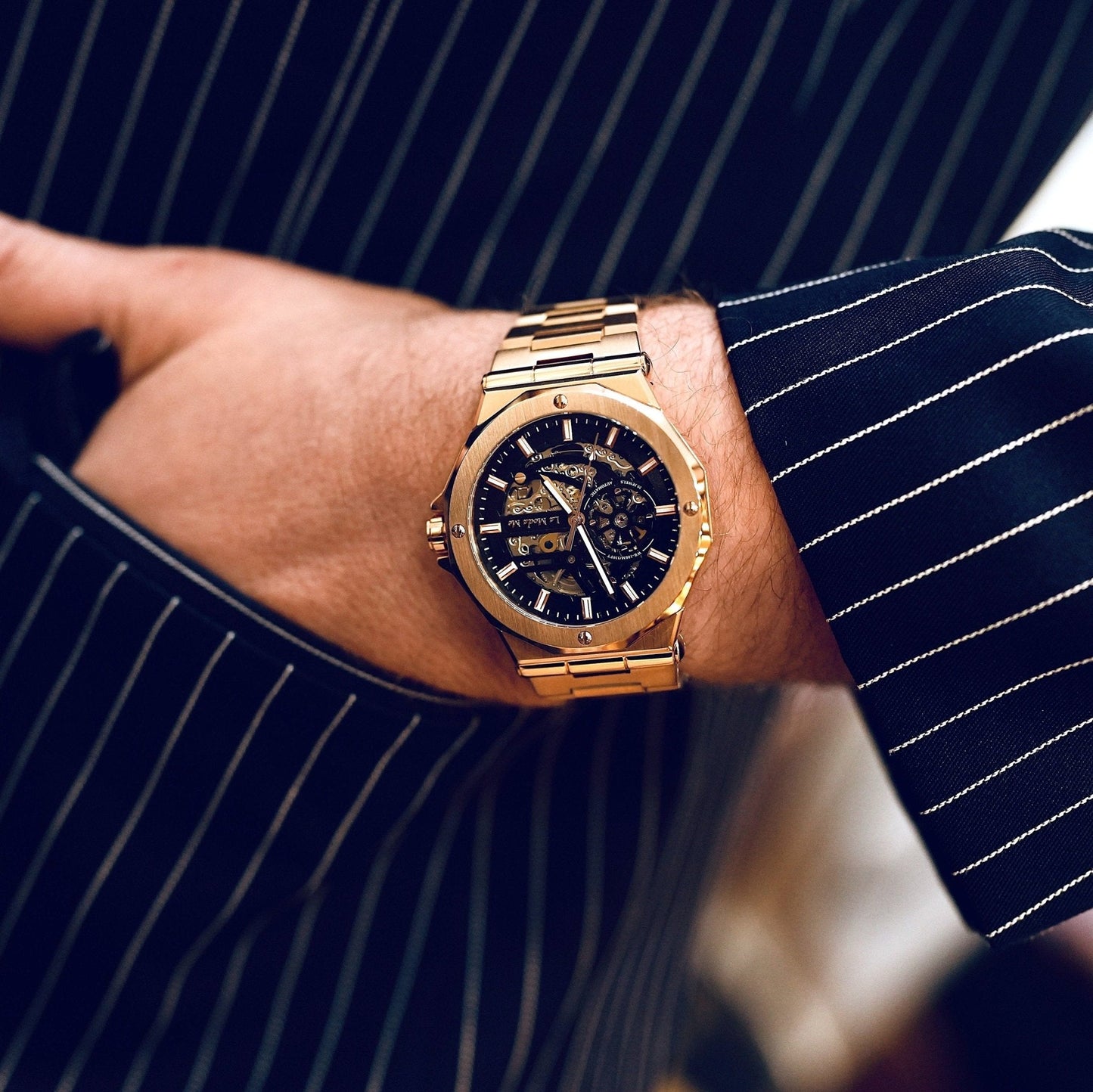 Rubros Jewel Gold Watch - Lyxigt guldur-2