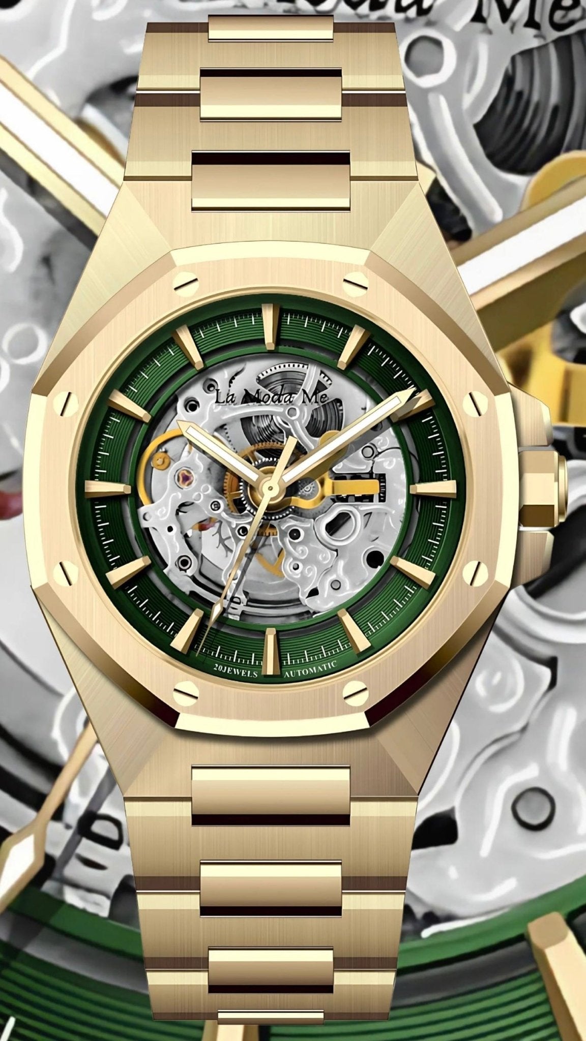 Space Mission Green 8 Watch - Premium Adventure Timepiece-4