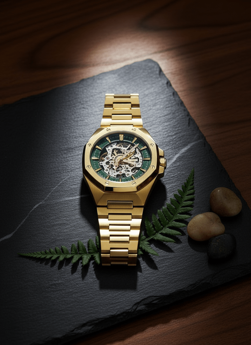 Space Mission Green 8 Watch - Premium Adventure Timepiece-3