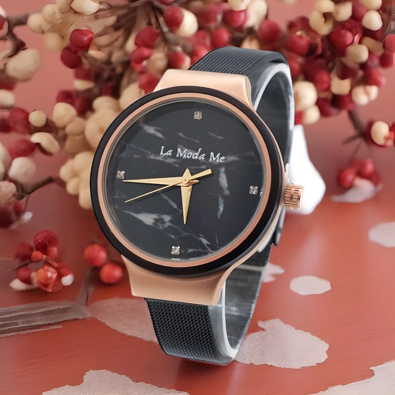 Watch Stellar Marble Dial - Miljövänlig elegant damklocka-0
