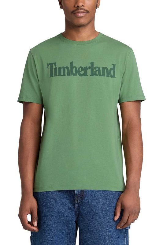 TIMBERLAND - Men's T-shirt with linear logo  - Size 3XL-0