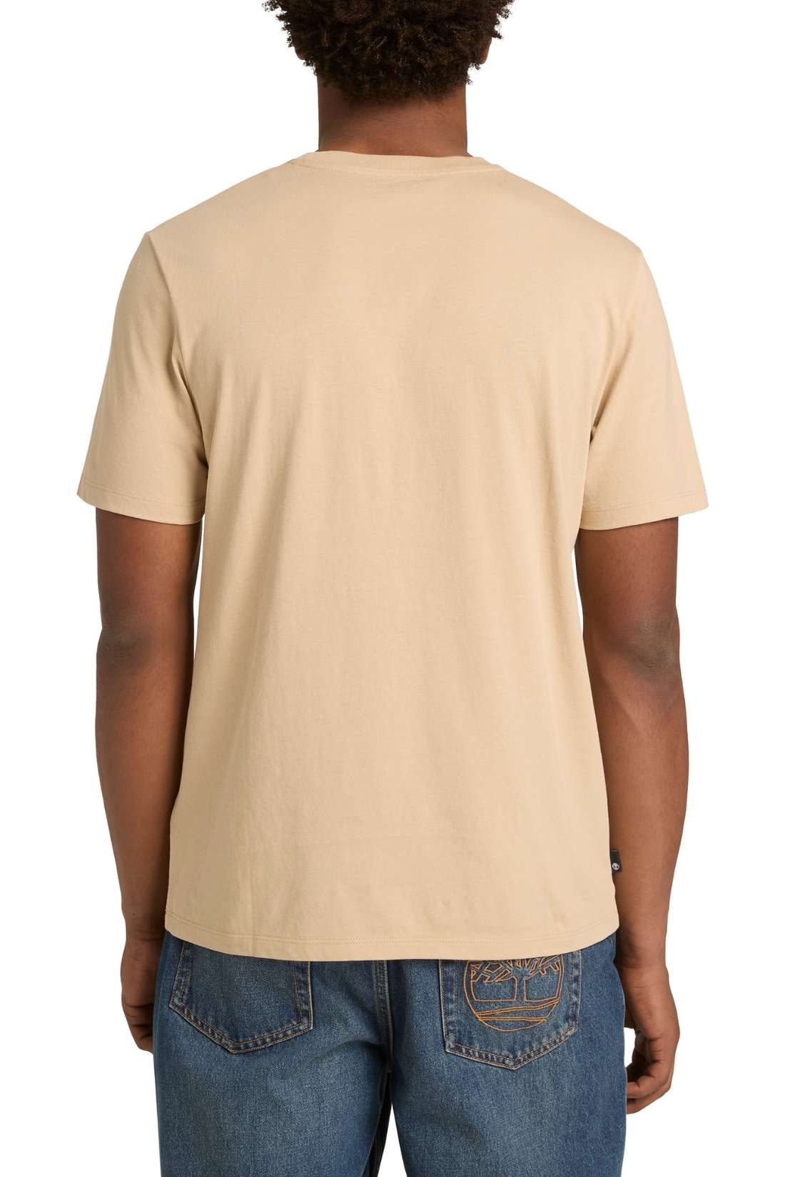TIMBERLAND - Men's T-shirt with linear logo  - Size 3XL-5