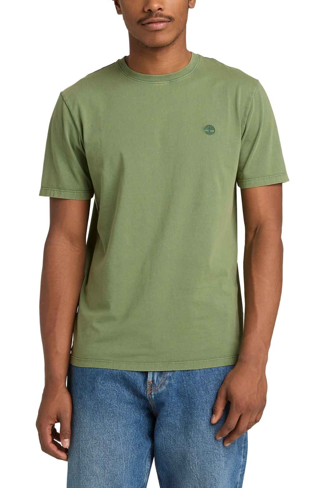 TIMBERLAND - Men's regular garment-dyed T-shirt  - Size 3XL-3