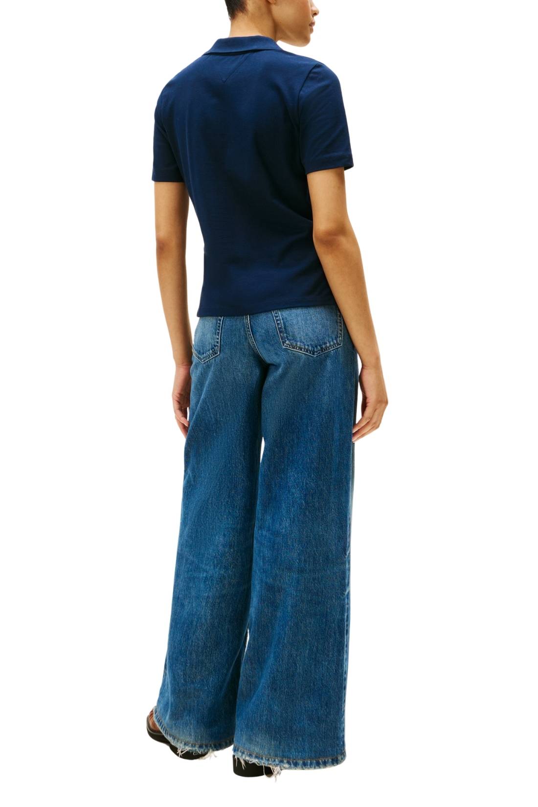 TOMMY HILFIGER - Pikétröja med Logo – Dam